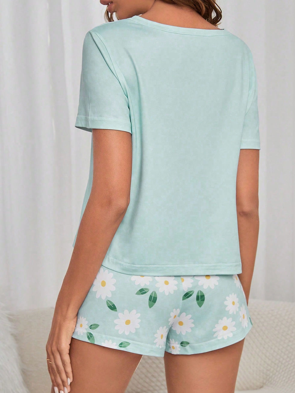 Thumbnail: Women'S Digital Printed Milk Silk Pajama Set