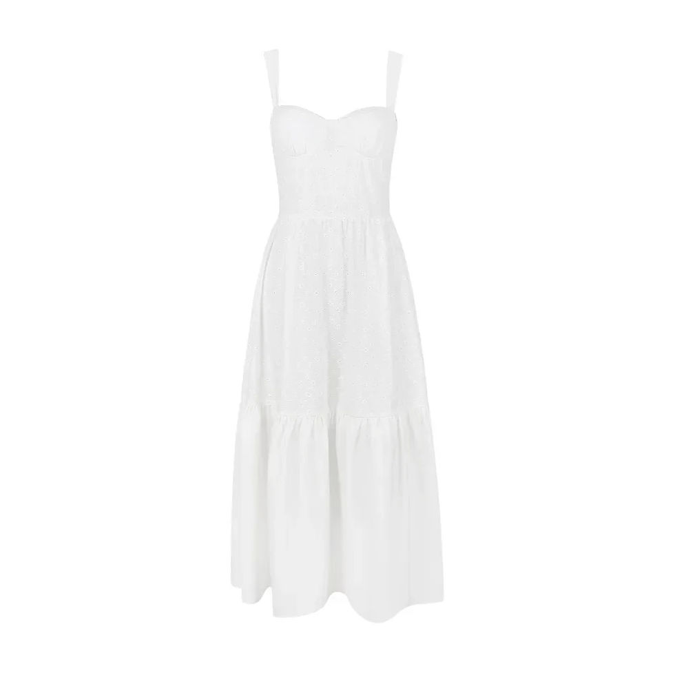 Thumbnail: Mingmingxi High Quality Women's Summer Dress 2023 Linen-cotton Blend Jacquard D