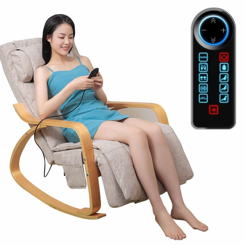 Electric Massage Rocking Chair, Back Lumbar Cervical Kneading,Heating Vibration