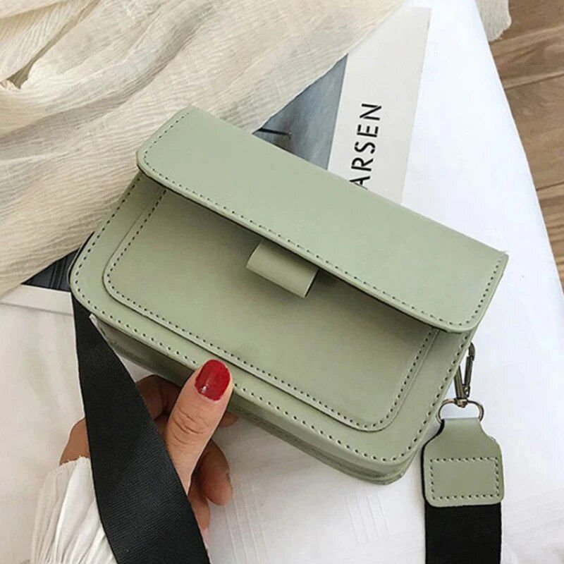 Thumbnail: Classic Designer PU Leather Crossbody Bag for Women Travel Handle Handbag Fashi