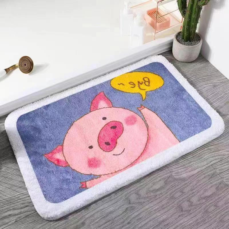 Miniatura: Cartoon Floor Mat, Bathroom, Water Absorption, Household Toilet, Doorstep, Bath
