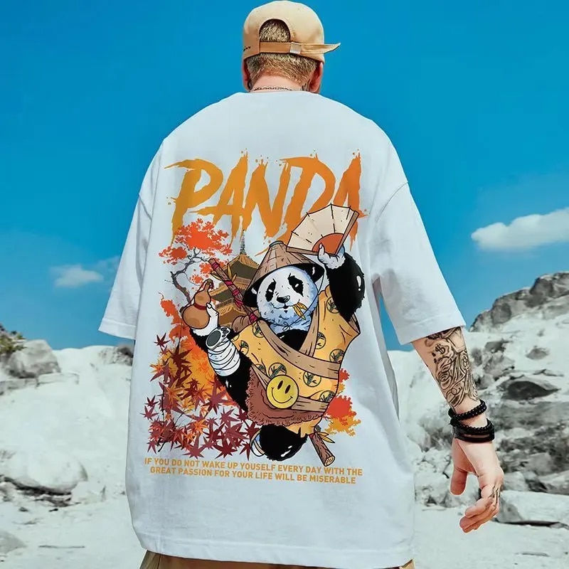 Thumbnail: New Summer Fashion Oversize Short Sleeved Men T-Shirt Loose Funny Space Element