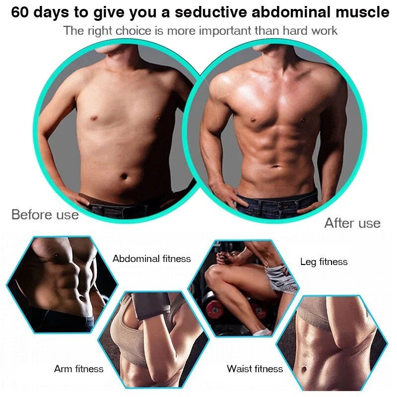 Миниатюра: Electric Muscle Stimulator EMS Wireless Buttocks Hip Trainer Abdominal ABS Stim