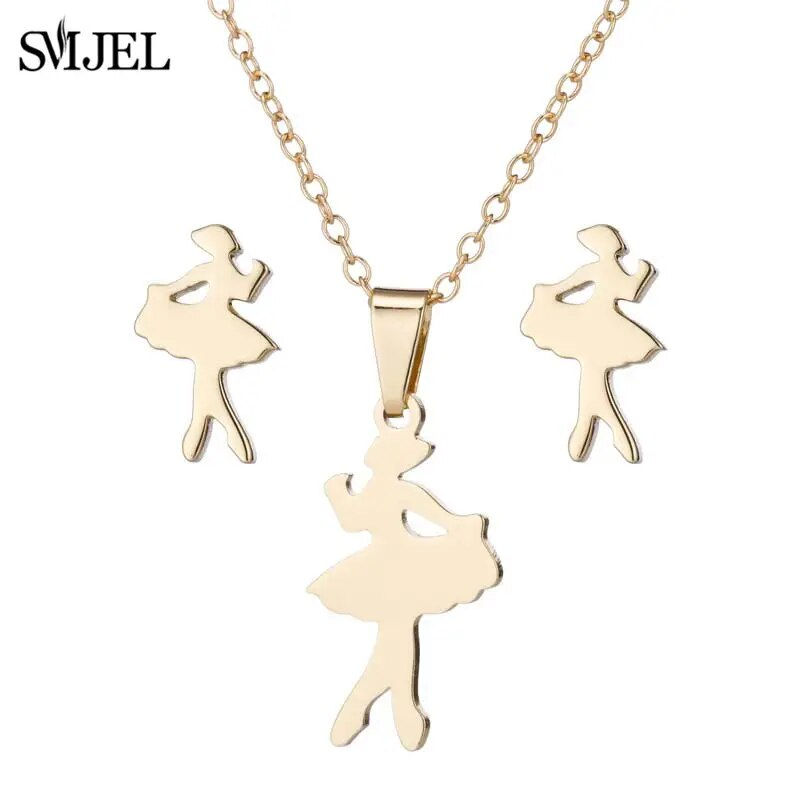 Thumbnail: Stainless Steel Necklace Set Ethnic Sun Totem Pendent Necklaces For Women Birth