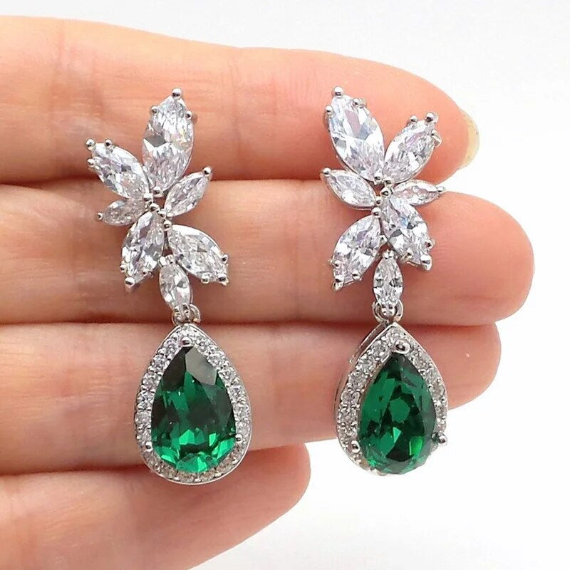 Thumbnail: Huitan Gorgeous Women's Stud Earrings Full with Dazzling CZ Stone Sparkling Ear