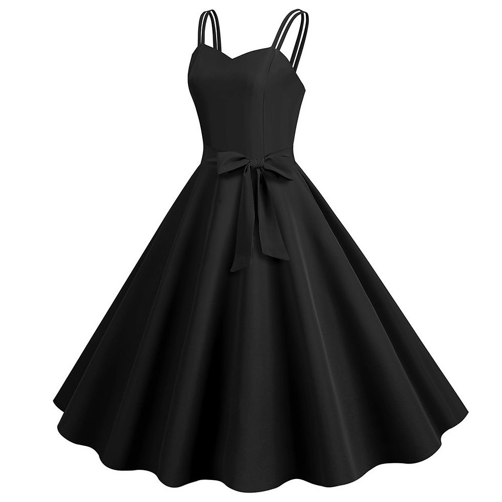 Thumbnail: Women Casual Sleeveless Evening Party Prom Dress Strap A Line Large Swing Dress