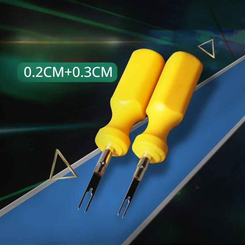 Миниатюра: 2pcs/Set Car Plug Terminal Removal Tool Key Pin Extractor Puller 2mm 3mm Electr