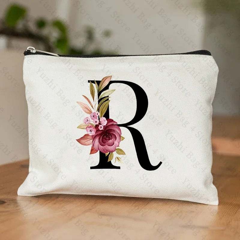 Miniatura: A-Z Alphabet Cosmetic Storage Bag Initial Graduation Gifts for Teacher Flowers 