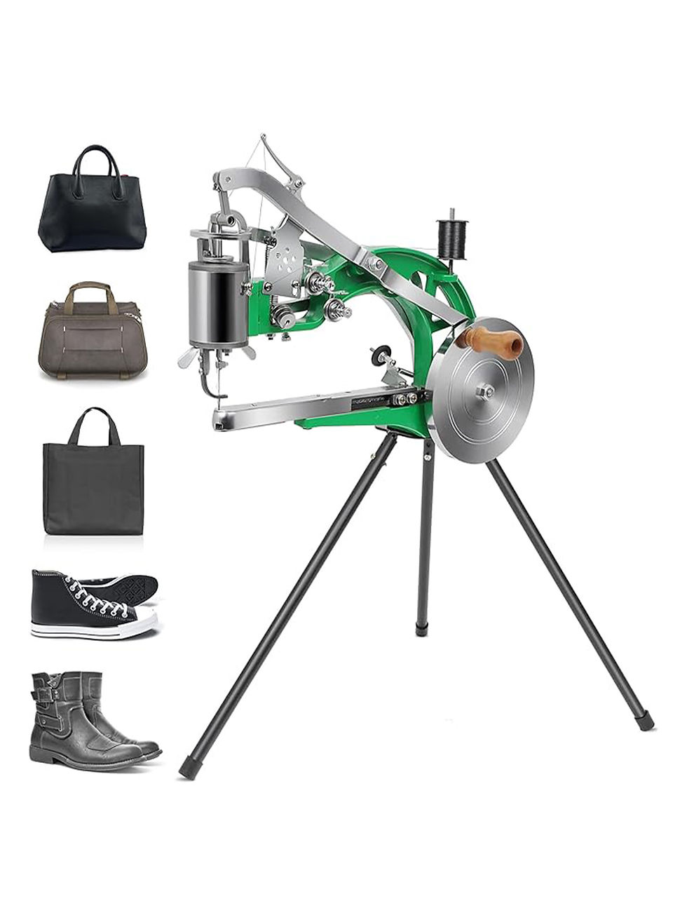 Thumbnail: Leather Sewing Machine Handheld Shoe Repair Heavy Duty Metal Manual Cobbler Sti