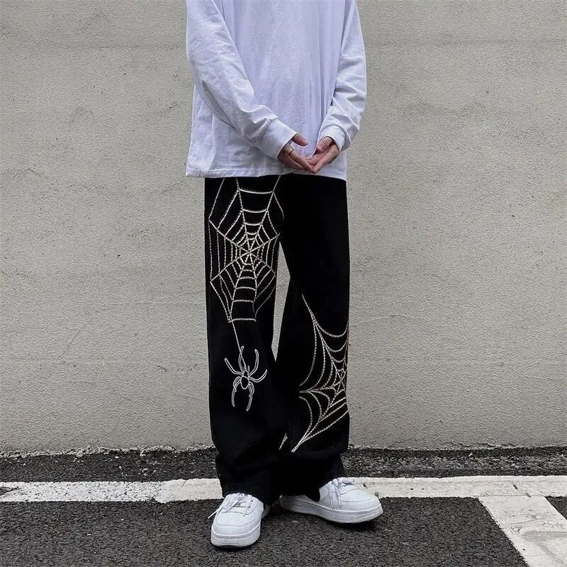 Thumbnail: Streetwear Y2k Pants Anime Sweatpants Male Wide Leg Oversize Pants Men Techwear
