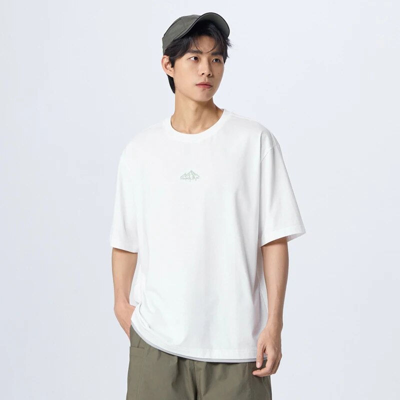 Miniatura: Semir Short-sleeved T-shirt Men 2023 Summer New Loose White T-shirt Printed Out