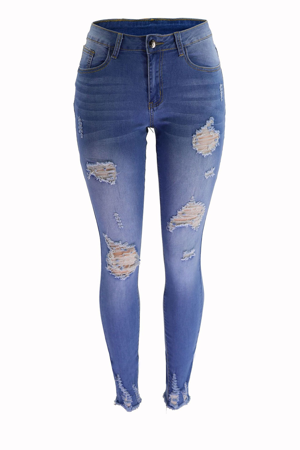 Miniaturebillede: Women's Ripped Jeans Slim Fit Skinny