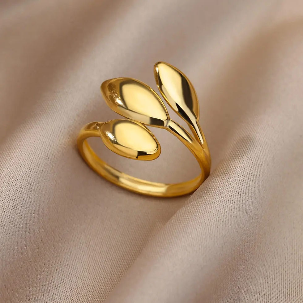 Miniatura: Stainless Steel Rings for Women Aesthetic Sunflower Gold Plated Wedding Couple 