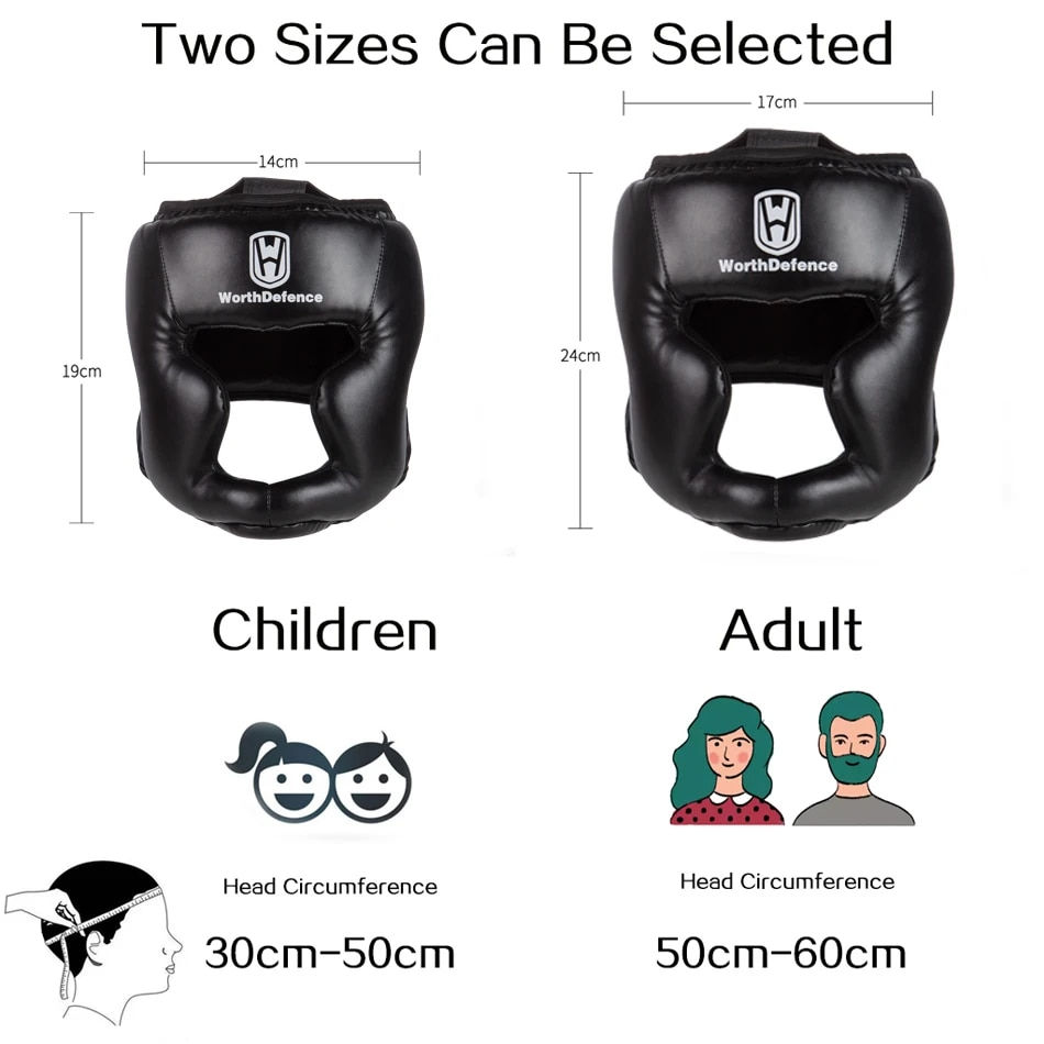 Imej kecil: WOSWEIR Kick Boxing Helmet PU Karate Muay Thai Guantes De Boxeo Free Fight MMA