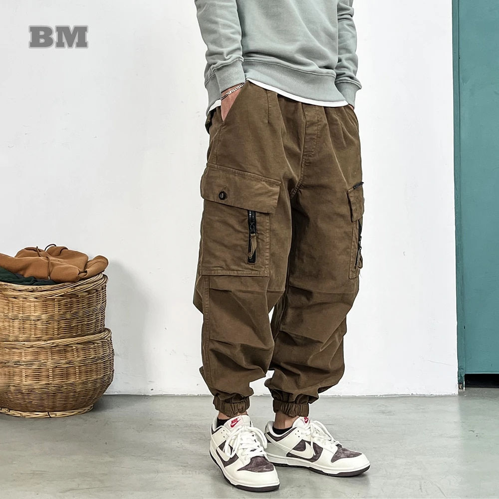 High Quality Loose Tactical Cargo Pants For Men Clothing Harajuku Casual Jogger