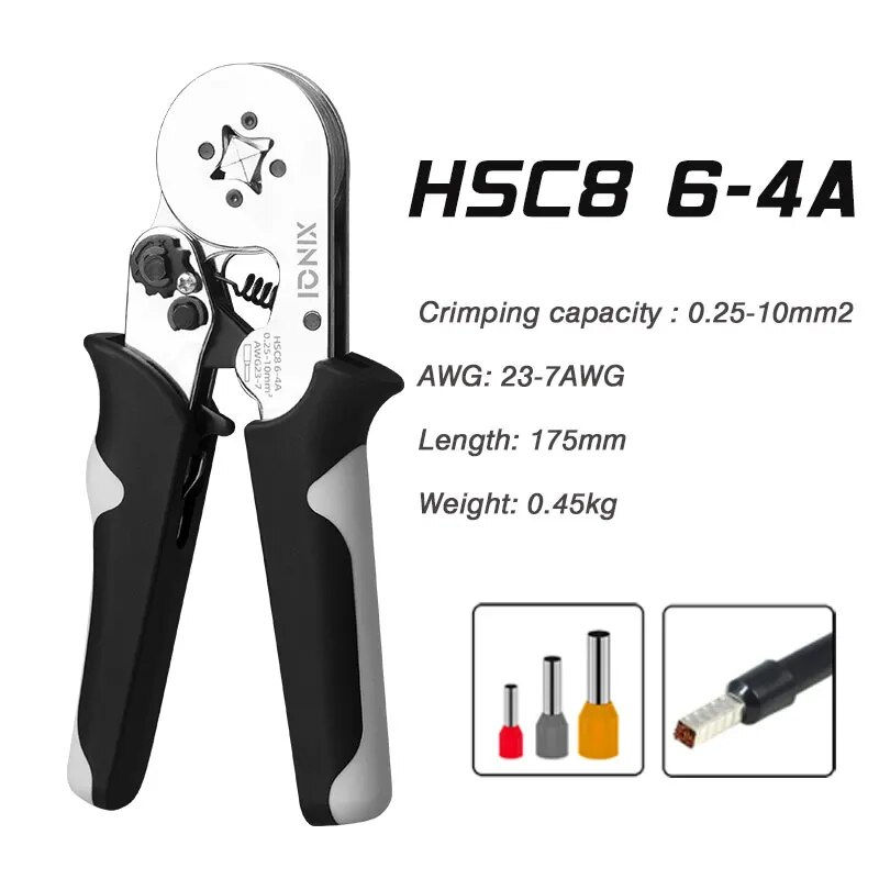 Thumbnail: XINQI HSC8 10-6A 0.08-10mm 23-7AWG Adjustable Precise Hexagon Tube Bootlace Ter