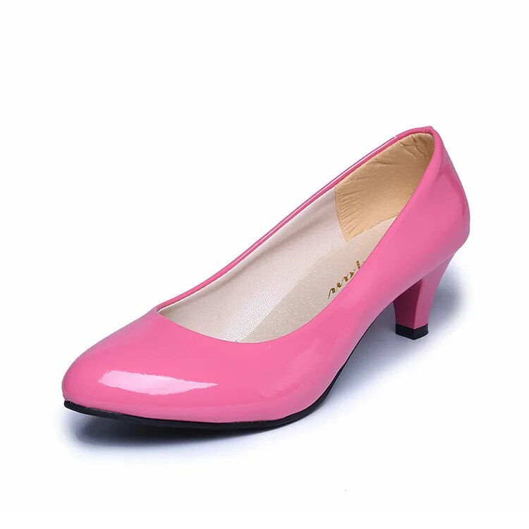 Thumbnail: Female Pumps Nude Shallow Mouth Women Shoes Fashion Office Work Wedding Party S