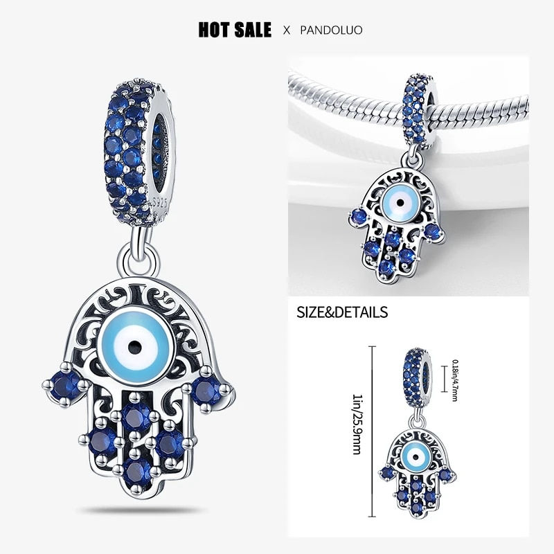 Thumbnail: Fits Pandora 925 Original Charms Bracelet For Women Silver Animal Heart Shape P