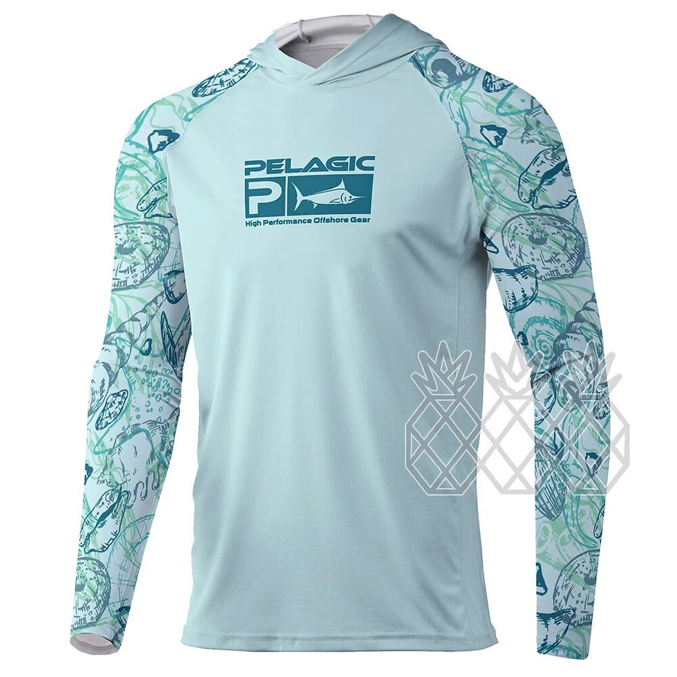 サムネイル： Pelagic Fishing Hoodie Clothing Men Long Sleeve Breathable Fishing Wear Camisa