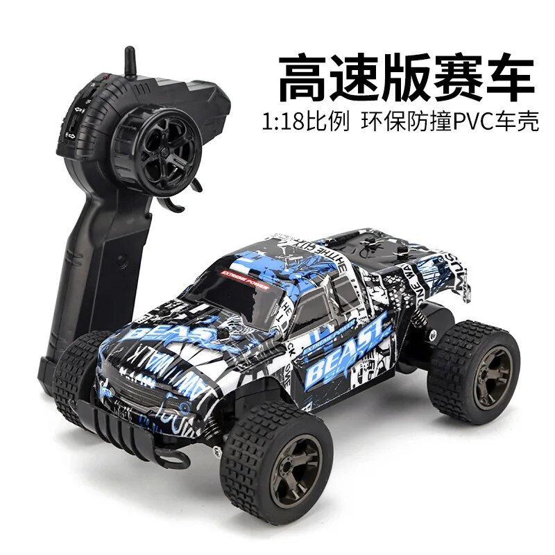 ภาพขนาดย่อ: 1：18 RC Car Electric High Speed Off-Road Cars Remote Control Cars with LED Ligh