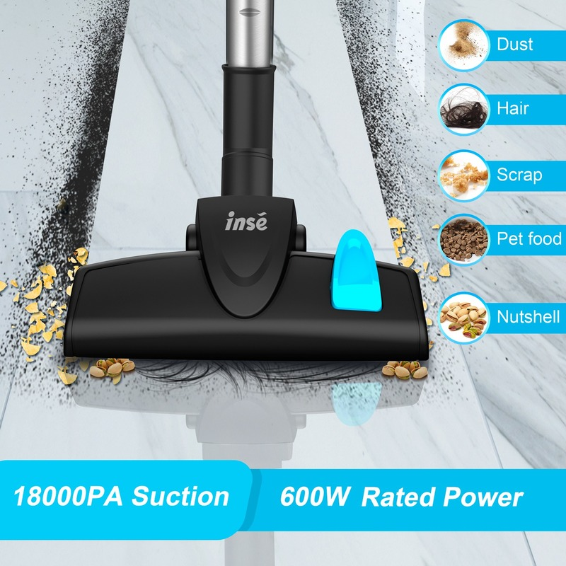 Thumbnail: Wired Vacuum Cleaner INSE I5 Handheld Stick Vacuum with18Kpa 600W Powerful Suct