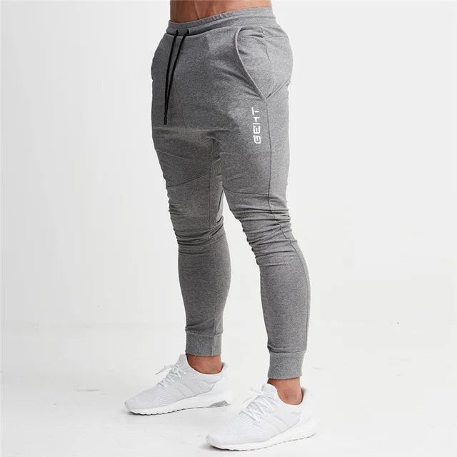 Thumbnail: 2024 GEHT brand Casual Skinny Pants Mens Joggers Sweatpants Fitness Workout Bra
