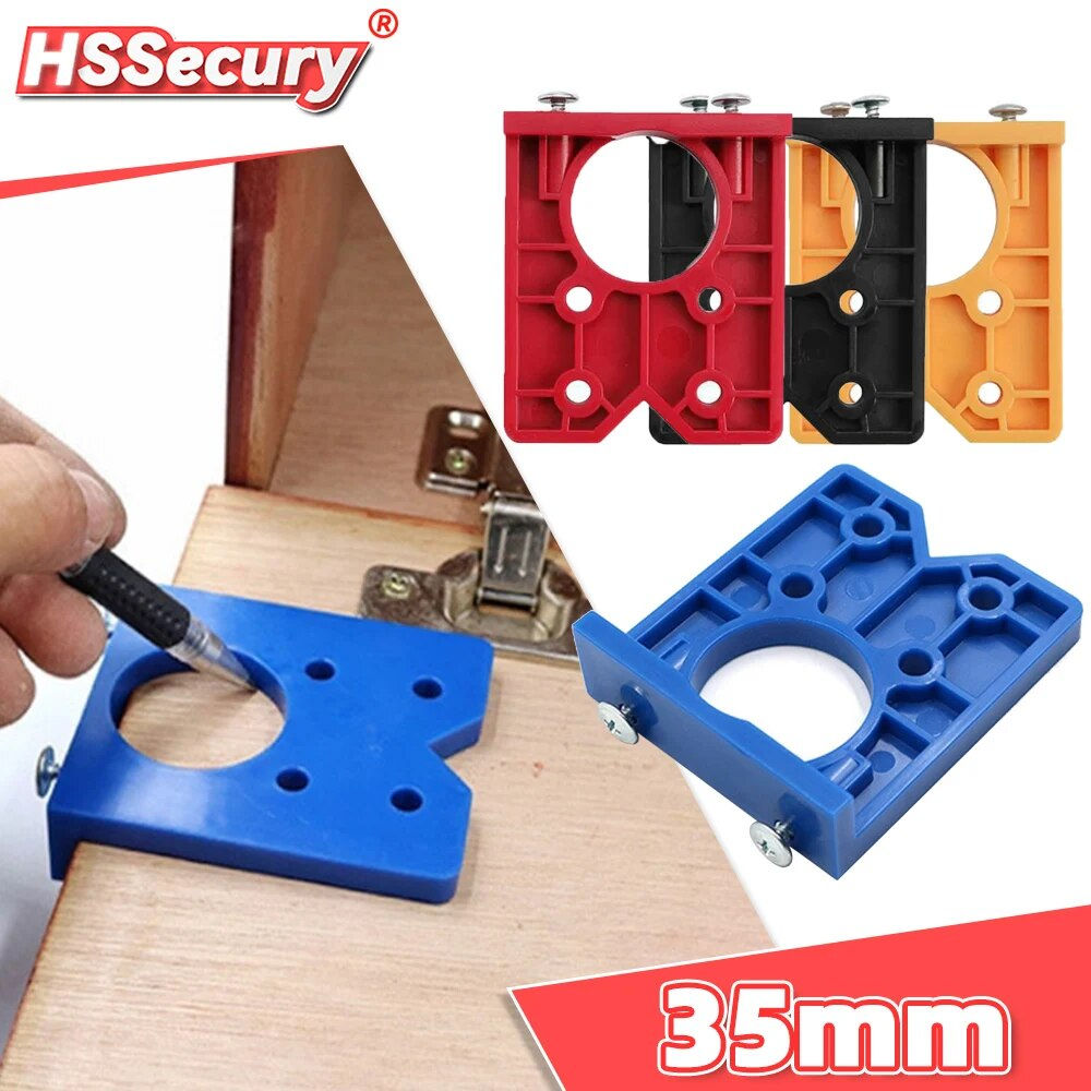 35mm Hinge Hole Drilling Guide Locator Woodworking Hinge Drilling Jig Woodworki