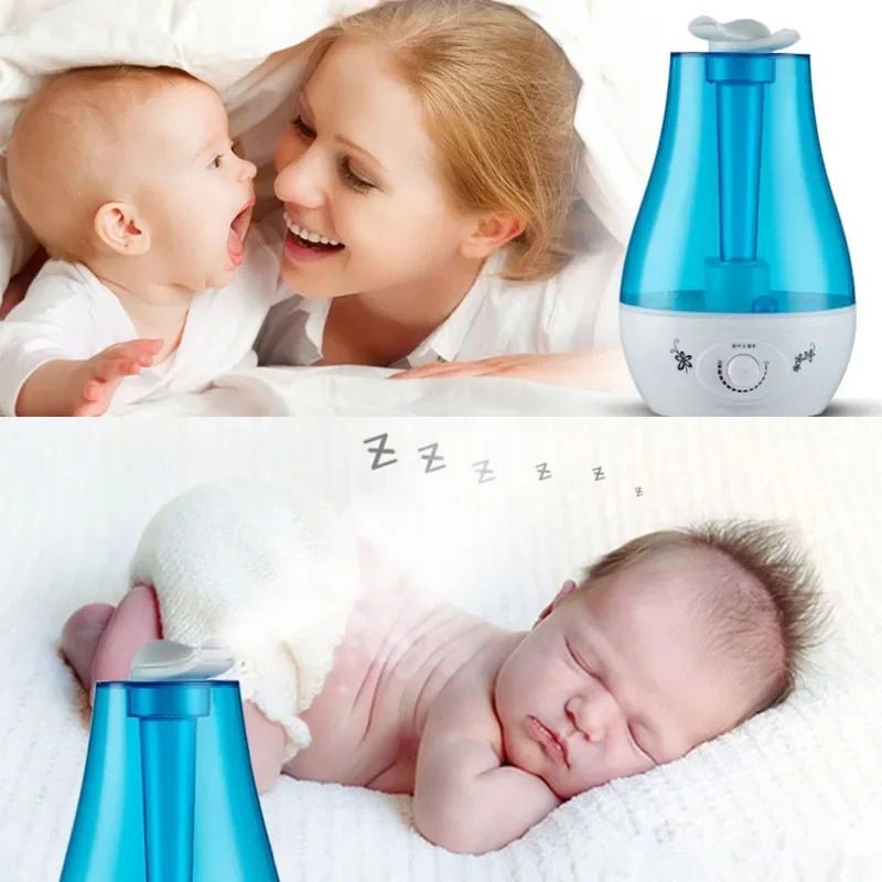 Miniaturebillede: 3000ML Ultrasonic Air Humidifier Double Sprayers for Home Office Baby Room Big