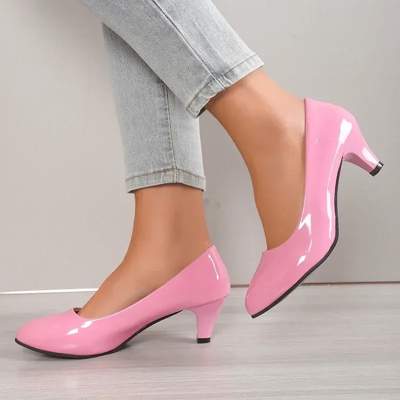 Miniatura: Fashion Office Work Wedding Party Shoes Ladies Low Heel Shoes Summer Heels Woem