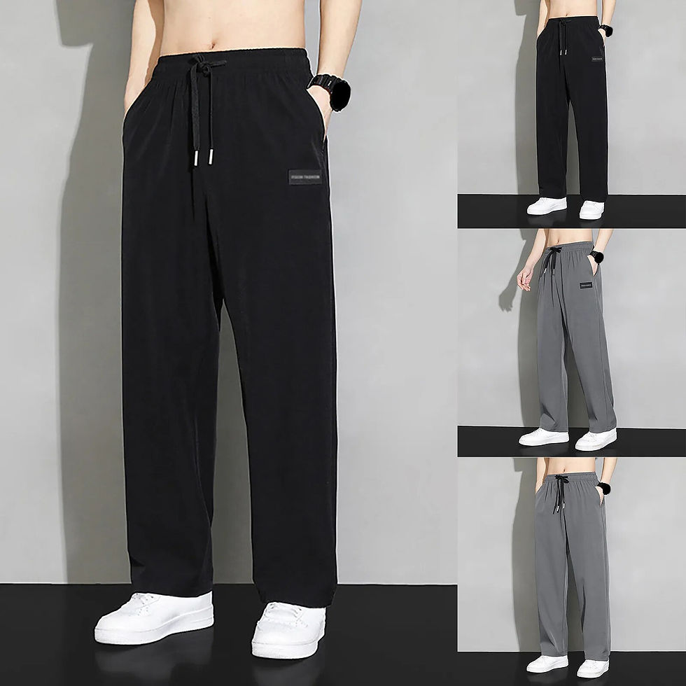 Miniatura: Man Pants Workwear Sweatpants Sportswear Gym Baggy Straight Summer Y2k Joggers