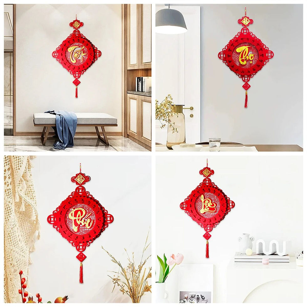 Miniatiūra: Chinese Lunar New Year Decorations 2024 Vietnam Spring Festival Hanging Pendant