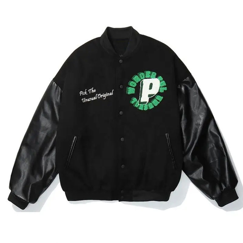 Thumbnail: Vintage Varsity Jackets For Men Punk Gothic Coats Embroidery 2023 Hip Hop Haraj