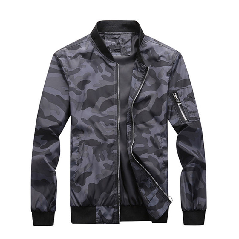 Imej kecil: DIMUSI Spring Autumn Men's Camouflage Jackets Male Coats Camo Bomber Jacket Man