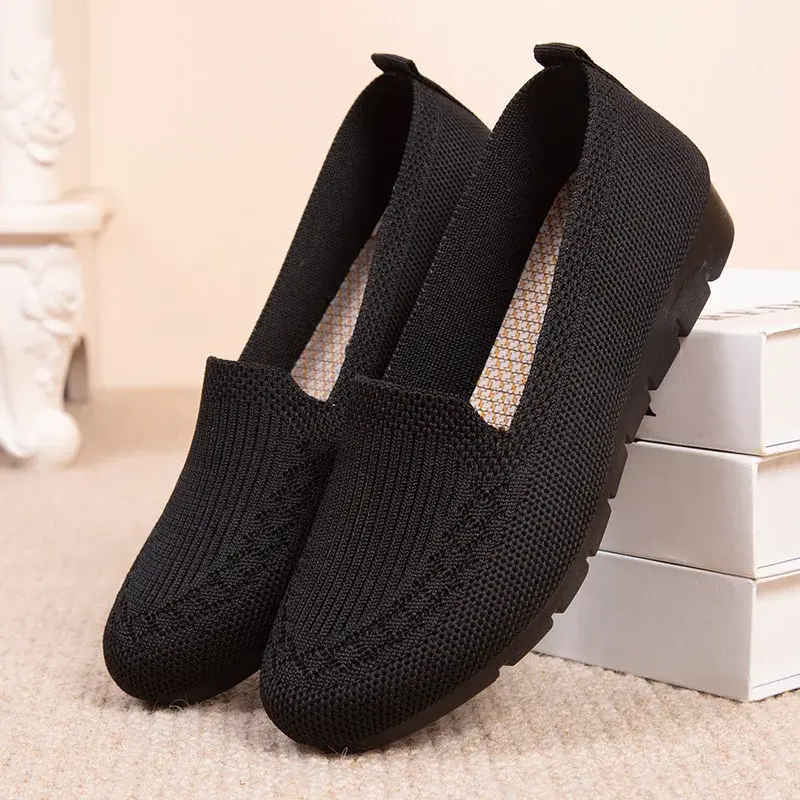 Thumbnail: Casual Women's Shoes Summer Mesh Breathable Flat  Ladies Comfort Light Sneaker 