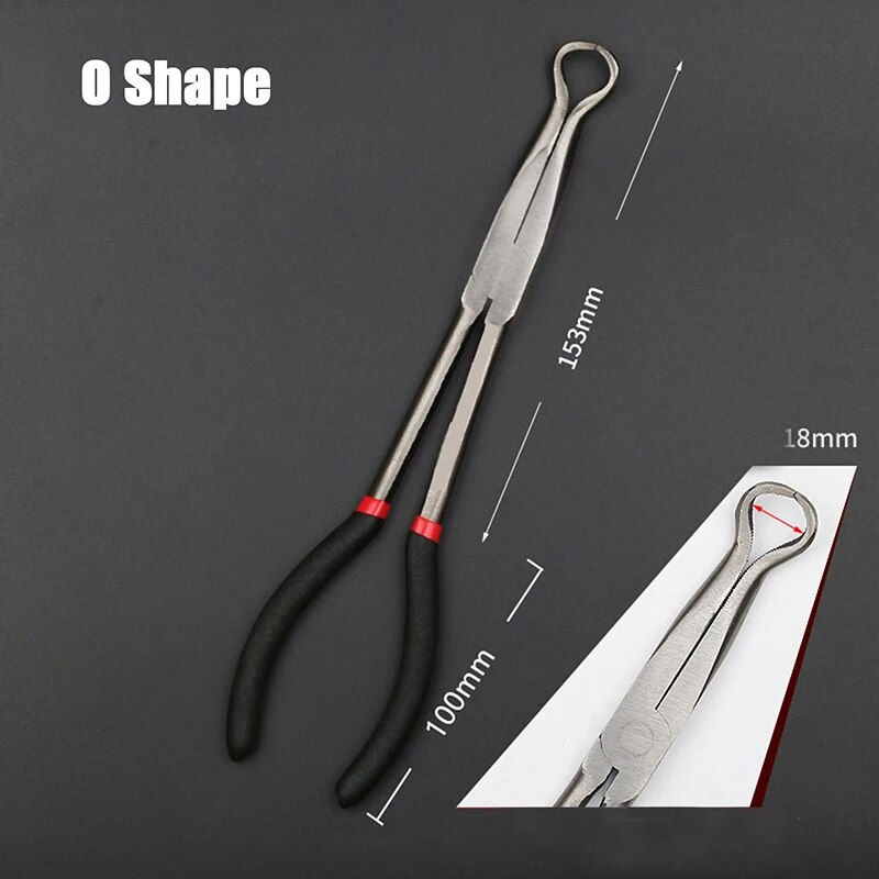Thumbnail: Multifunctional Long Handle Reach Circle Nose Pliers Plug Puller Steel Auto Rep