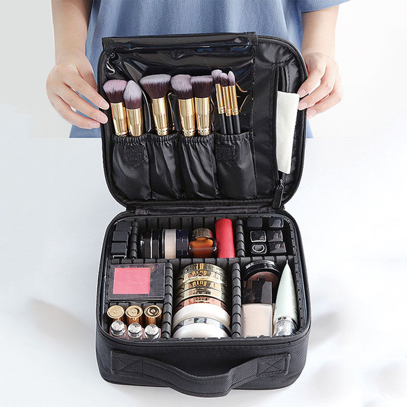 Thumbnail: New Makeup Bag for Women Travel Waterproof Necessary Beauty Brush Embroidery To