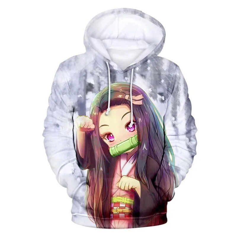 Thumbnail: Anime Demon Slayer Hoodies Kamado Nezuko 3D Print Men Women Plus Size Pullover
