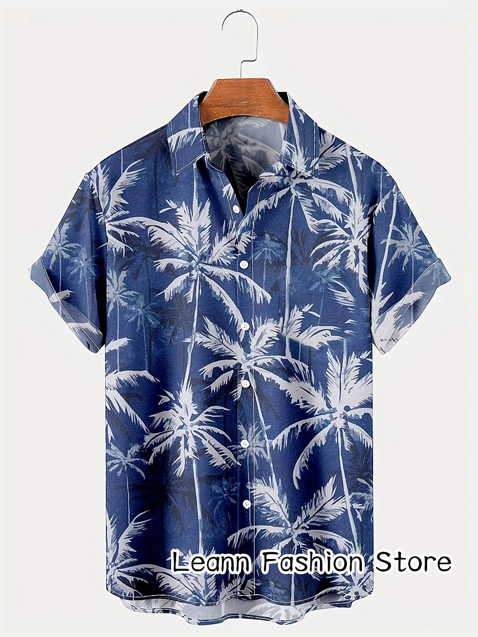 Miniatura: Men Summer Leopard Zebra Printing Shirt Hawaiian Vacation Clothing Male Fashion