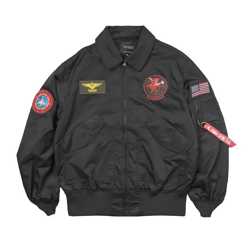 Thumbnail: TOP GUN CWU-36P Spring Patched Military Style Bomber Pilot Flight Thin Coat Win