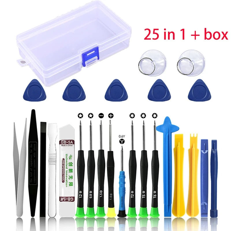 Thumbnail: 22 in 1 Mobile Phone Repair Tools Pry Opening Screwdriver Set for iPhone Laptop