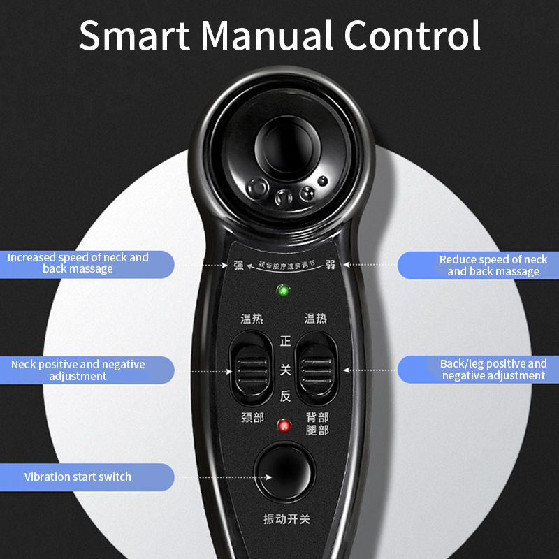 Thumbnail: JinKaiRui Vibrating Electric Cervical Neck Back Body Cushion Massage Chair Knea