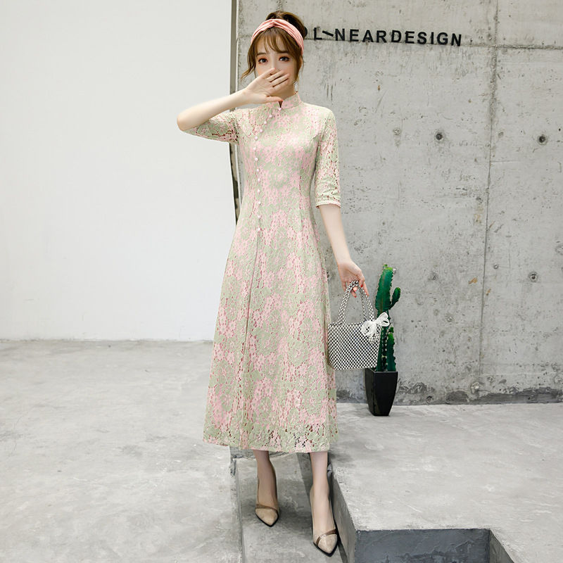 Miniaturebillede: Chinese loose Ao Dai cheongsam dress  Plus size improved daily cheongsam Chines