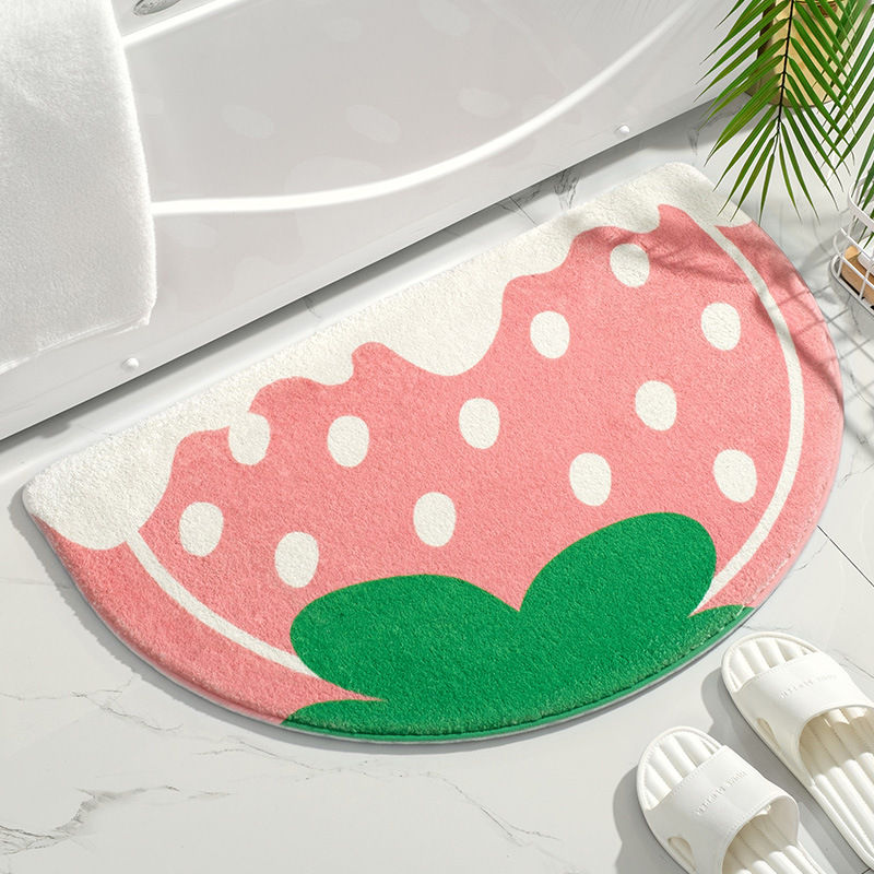 الصورة المصغرة: Soft Floor Mats Small Fresh Text Flowers Rugs Home Entrance Carpet Bedroom Toil