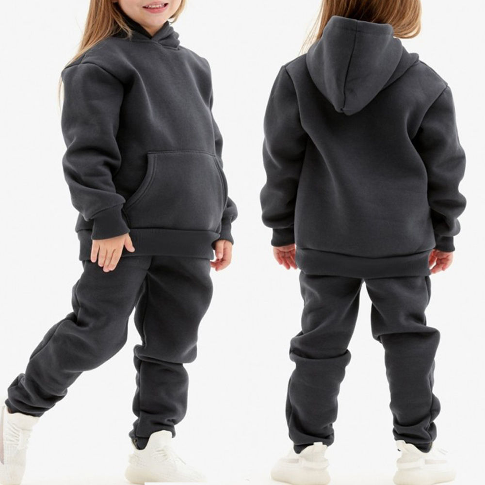 2023 Winter Children Hooded Tracksuits Suits 0-6Y Toddler Boys Girls Clothing S