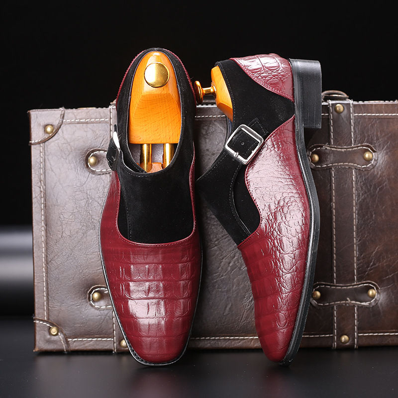 Thumbnail: Italian Fashion Suede Oxford Shoes For Mens Large Sizes Formal Leather Footwear