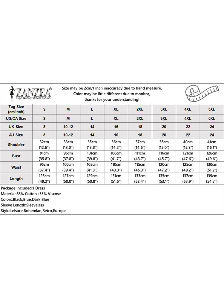 Thumbnail: 2024 ZANZEA Fashion Women Sleeveless Casual Loose Sundress Sarafans Solid Abaya