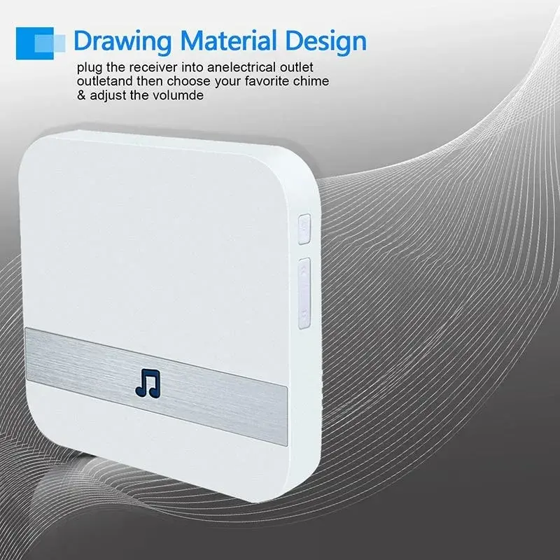 Miniatura: 433MHz Wireless Wifi Smart Video Doorbell Chime Music Receiver Home Security In