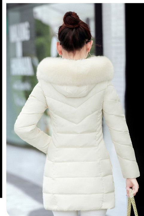 New 2020 Wadded Winter Jacket Women Long Slim Parkas Female Down Cotton-Padded 