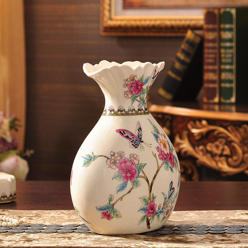 Thumbnail: Creative money bag, ceramic vase, home decoration, living room, American style