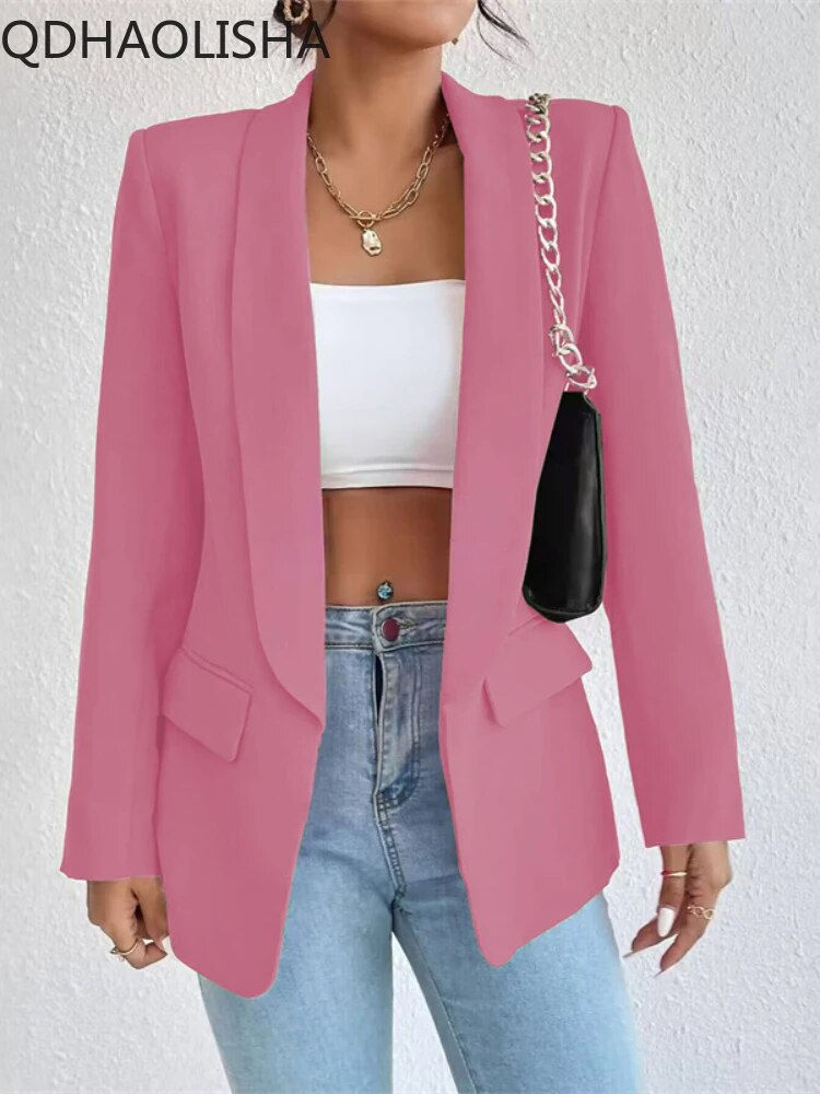 섬네일: Women's Blazer 2024 Spring New in Korean Fashion Elegant Commuter Casual Jacket